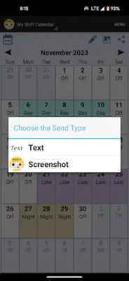Shift Schedule android App screenshot 0